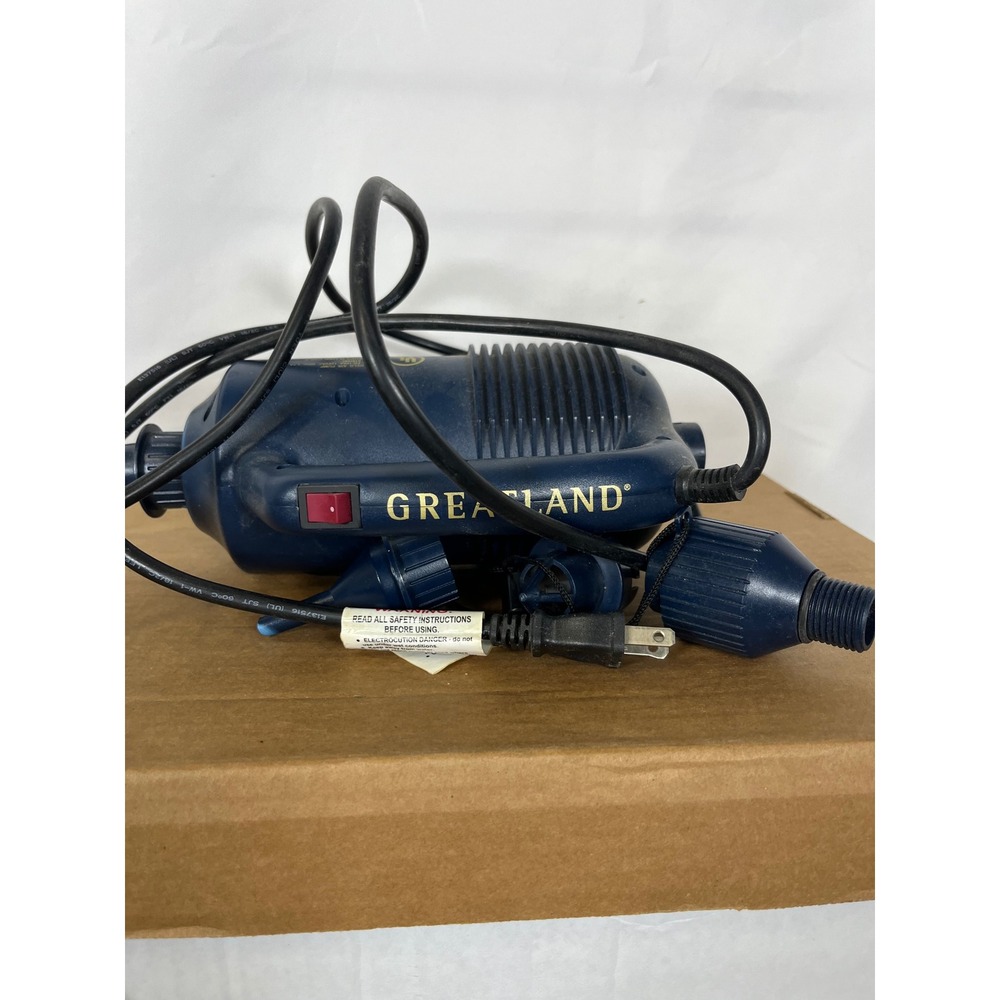 Greatland Hand Held Air Pump FD-160A Navy Blue Electric Inflator with‎ Nozzles